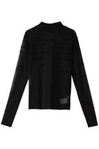 【メゾンスペシャル/MAISON SPECIAL】のフロッキープリントシアータートルネックトップ BLK(ブラック)|ID: prp329100003482389 ipo3291000000036988551