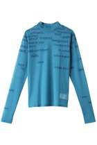 【メゾンスペシャル/MAISON SPECIAL】のフロッキープリントシアータートルネックトップ BLU(ブルー)|ID: prp329100003482389 ipo3291000000036988555