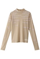 【メゾンスペシャル/MAISON SPECIAL】のフロッキープリントシアータートルネックトップ BGE(ベージュ)|ID: prp329100003482389 ipo3291000000036988558