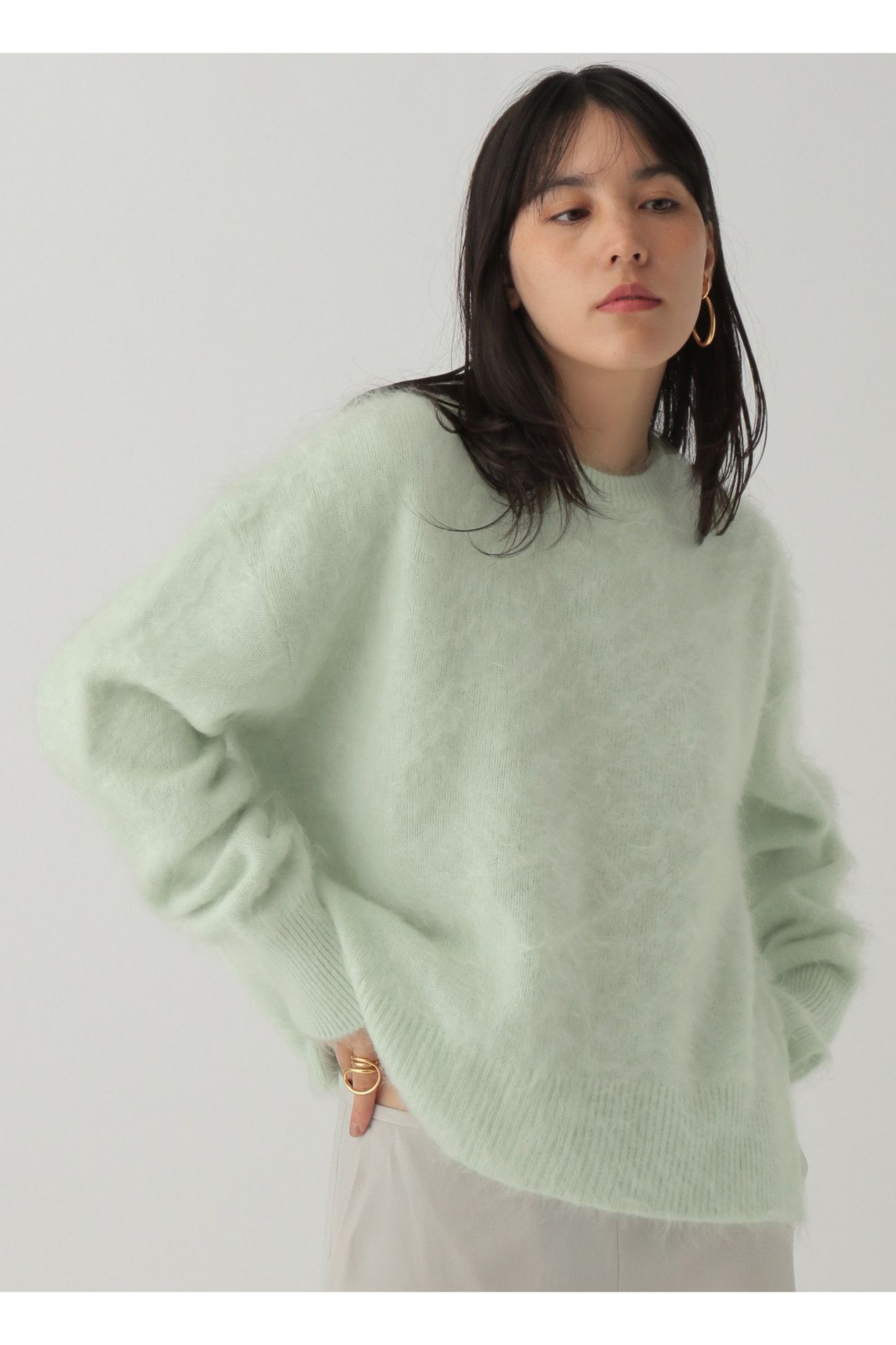【カオス/Chaos】のロンデリアプルオーバー インテリア・キッズ・メンズ・レディースファッション・服の通販 founy(ファニー) 　ファッション　Fashion　レディースファッション　Fashion for Women　トップス・カットソー　Cut & Sew Tops　ニット　Knit Tops & Sweaters　カジュアルプルオーバー・ニットトップス　Pullovers & Knit Tops / Casual Pullovers　ドロップ　Drop Shoulder, Dropped Style　ミント|ID: prp329100003483783 ipo3291000000032958407