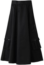 【リムアーク/RIM.ARK】のCargo volume SK/スカート 人気、トレンドファッション・服の通販 founy(ファニー) ファッション Fashion レディースファッション Fashion for Women スカート Skirts ロングスカート Long Skirts / Maxi & Midi Skirts シルク Silk, 100% Silk スニーカー Sneakers, Trainers フェミニン Feminine, Girly ロング Long, Long-Length thumbnail ブラック|ID: prp329100003483855 ipo3291000000035509235