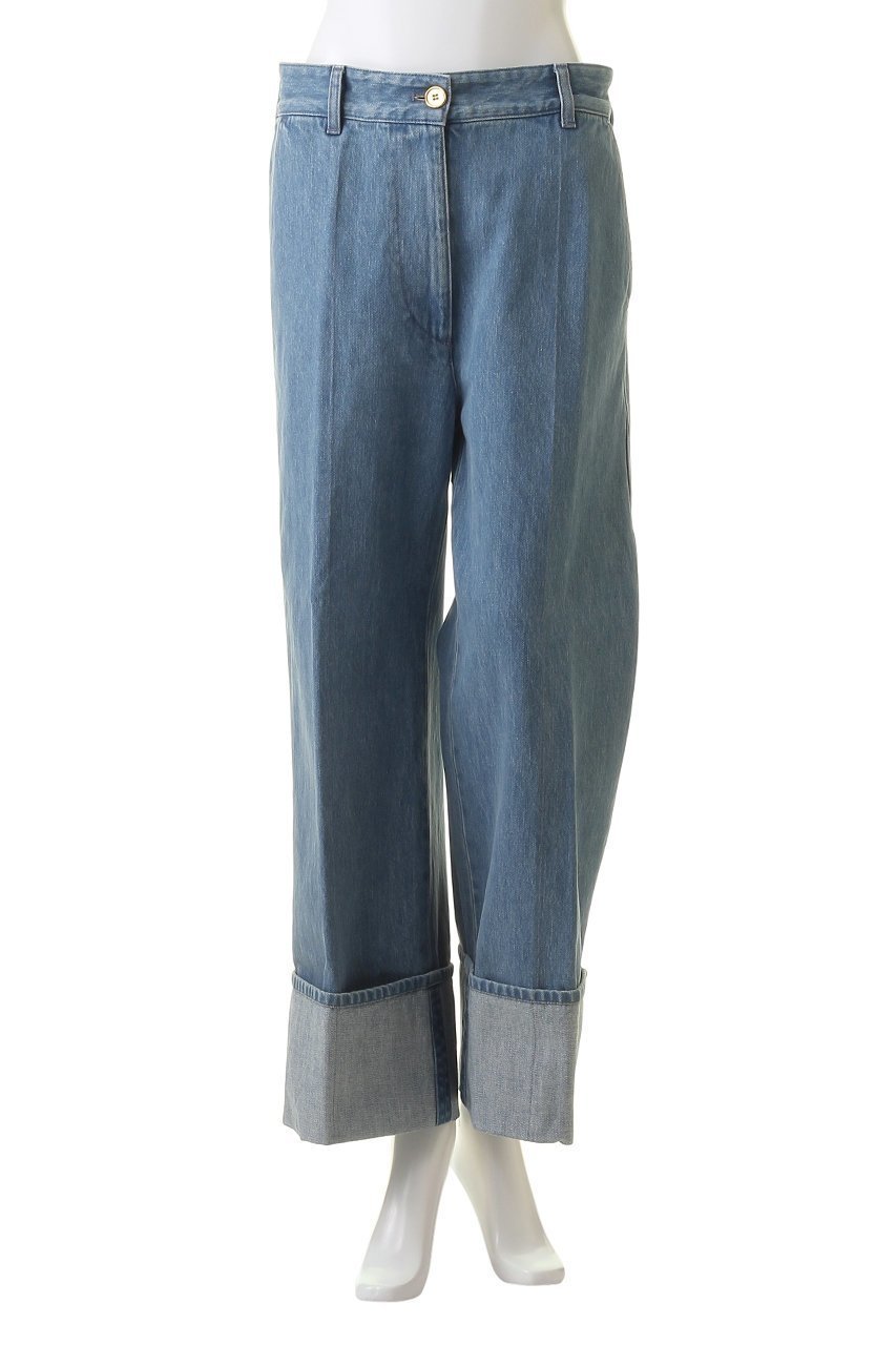 【パトゥ/PATOU】のICONIC デニムパンツ 人気、トレンドファッション・服の通販 founy(ファニー) 　ファッション　Fashion　レディースファッション　Fashion for Women　パンツ　Pants & Trousers　デニムパンツ・ジーンズ・美脚デニム　Denim Jeans & Pants　ストレート　Straight, Straight Cut　スニーカー　Sneakers, Trainers　デニム　Denim, Jeans Material　ロールアップ　Roll-Up, Cuffed Hem　ワイド　Wide, Wide Fit　定番　Standard, Basic Item　other-2|ID: prp329100003485521 ipo3291000000032829442