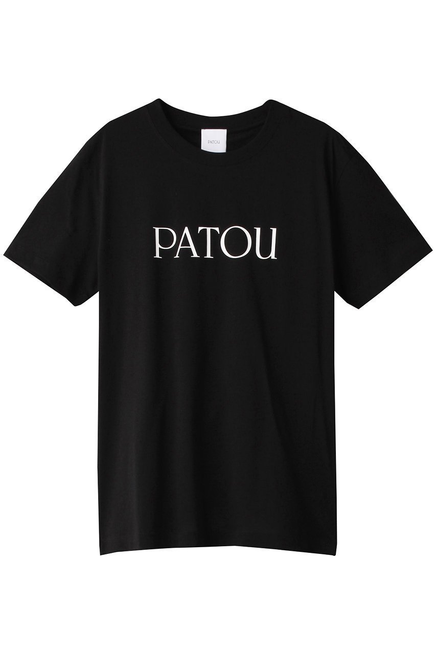 【パトゥ/PATOU】のESSENTIAL PATOU Tシャツ インテリア・キッズ・メンズ・レディースファッション・服の通販 founy(ファニー) 　ファッション　Fashion　レディースファッション　WOMEN　トップス・カットソー　Tops/Tshirt　シャツ/ブラウス　Shirts/Blouses　ロング / Tシャツ　T-Shirts　カットソー　Cut and Sewn　ショート　Short　スリーブ　Sleeve　トレンド　Trend　フロント　Front　定番　Standard　ブラック|ID: prp329100003485524 ipo3291000000029569222