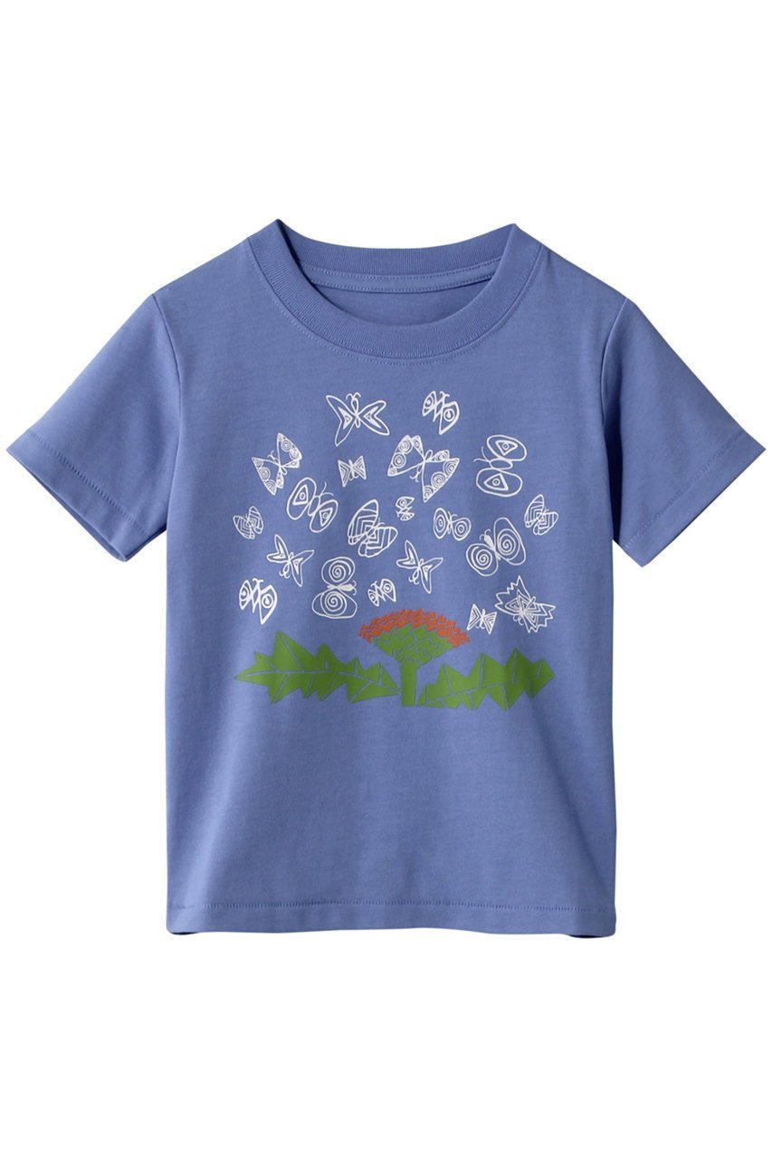 【スピード/Speedo / KIDS】の【KIDS】くさむら Play Sun Tee ちょうちょ インテリア・キッズ・メンズ・レディースファッション・服の通販 founy(ファニー) 　ファッション　Fashion　キッズファッション　Fashion for Kids　トップス・カットソー　Cut & Sew Tops　コレクション　Collection, Seasonal Line　プリント　Print, Printed Pattern　ソフトブルー|ID: prp329100003485537 ipo3291000000032881519