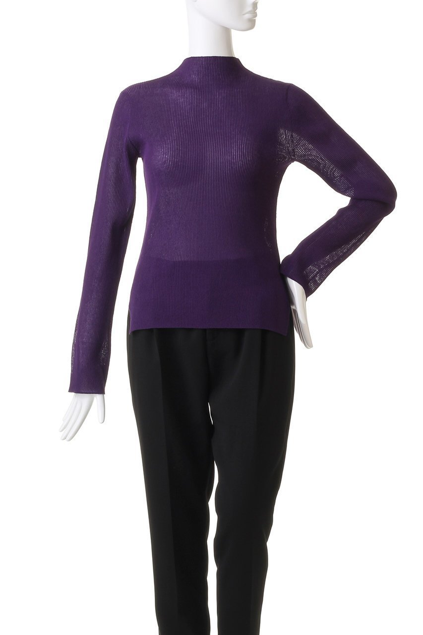 【ル フィル/LE PHIL】のシアーボーダーニット 人気、トレンドファッション・服の通販 founy(ファニー) 　ファッション　Fashion　レディースファッション　Fashion for Women　トップス・カットソー　Cut & Sew Tops　ニット　Knit Tops & Sweaters　カジュアルプルオーバー・ニットトップス　Pullovers & Knit Tops / Casual Pullovers　インナー　Innerwear　シアー　Sheer, See-Through　ボトルネック　Bottle Neck, Mock Neck　リブニット　Rib Knit, Ribbed Knit　other-2|ID: prp329100003485567 ipo3291000000036593466