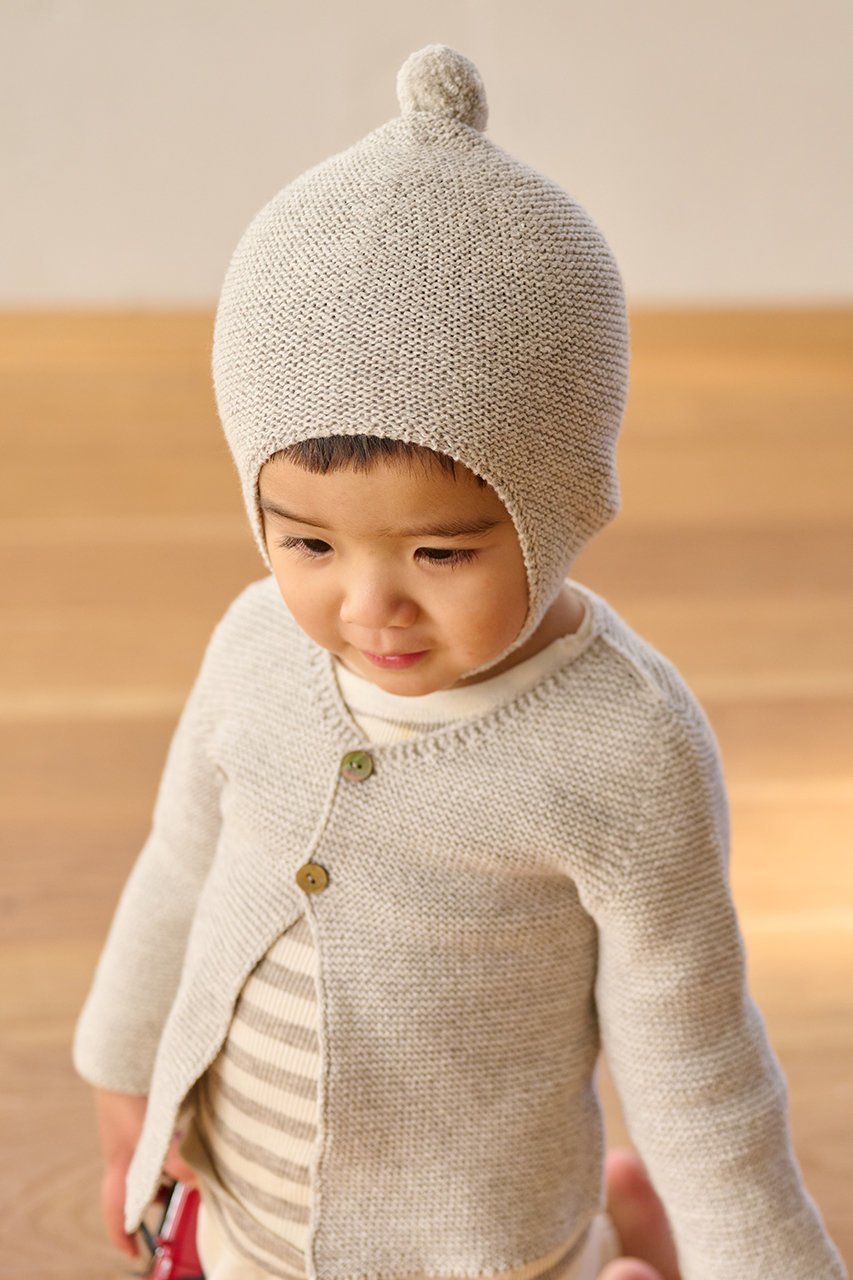 【プリスティン/PRISTINE / KIDS】の【KIDS】ヤク耳あて付ガーターニット帽 人気、トレンドファッション・服の通販 founy(ファニー) 　ファッション　Fashion　キッズファッション　KIDS　ギフト プレゼント　Gift Present　ポンポン　Pom Pom　帽子　Hat　other-4|ID: prp329100003485637 ipo3291000000031402463