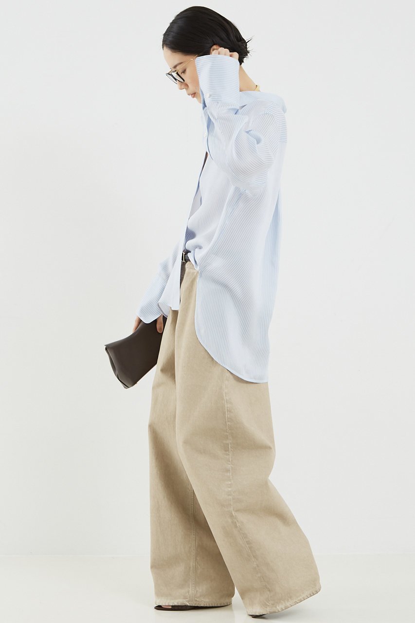 【ザ ストア バイ シー/THE STORE by C】のベーシックシャツプレミアム 人気、トレンドファッション・服の通販 founy(ファニー) 　ファッション　Fashion　レディースファッション　Fashion for Women　トップス・カットソー　Cut & Sew Tops　シャツ・ブラウス・オフィスカジュアル　Elegant Blouses & Button-Ups　とろみ　Fluid, Flowy Fabric　イタリア　Italy　エレガント 上品　Elegant　カフス　Cuff Design　シルク　Silk, 100% Silk　シンプル　Simple, Minimal　スリーブ　Sleeve, Long Sleeve / Short Sleeve　ドレープ　Drape, Draping Fabric　プレミアム　Premium, High-End　ベーシック　Basic, Essential　マニッシュ　Mannish, Boyish　ロング　Long, Long-Length　other-4|ID: prp329100003487708 ipo3291000000032851414