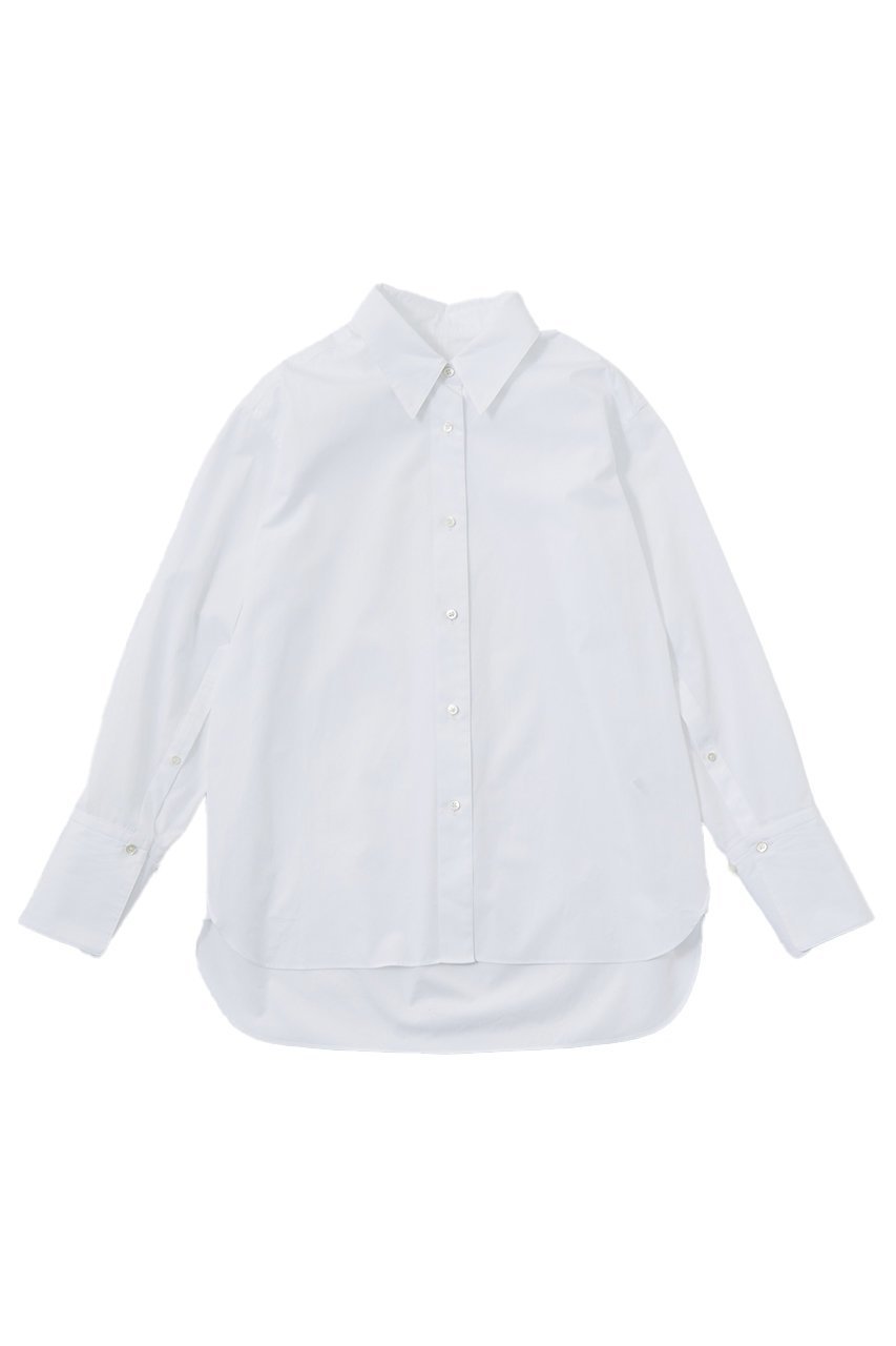 【ザ ストア バイ シー/THE STORE by C】のベーシックシャツ インテリア・キッズ・メンズ・レディースファッション・服の通販 founy(ファニー) 　ファッション　Fashion　レディースファッション　Fashion for Women　トップス・カットソー　Cut & Sew Tops　シャツ・ブラウス・オフィスカジュアル　Elegant Blouses & Button-Ups　エレガント 上品　Elegant　カフス　Cuff Design　シンプル　Simple, Minimal　スリーブ　Sleeve, Long Sleeve / Short Sleeve　バランス　Balance, Style Balance　ベーシック　Basic, Essential　マニッシュ　Mannish, Boyish　ロング　Long, Long-Length　ホワイト|ID: prp329100003487709 ipo3291000000032865310