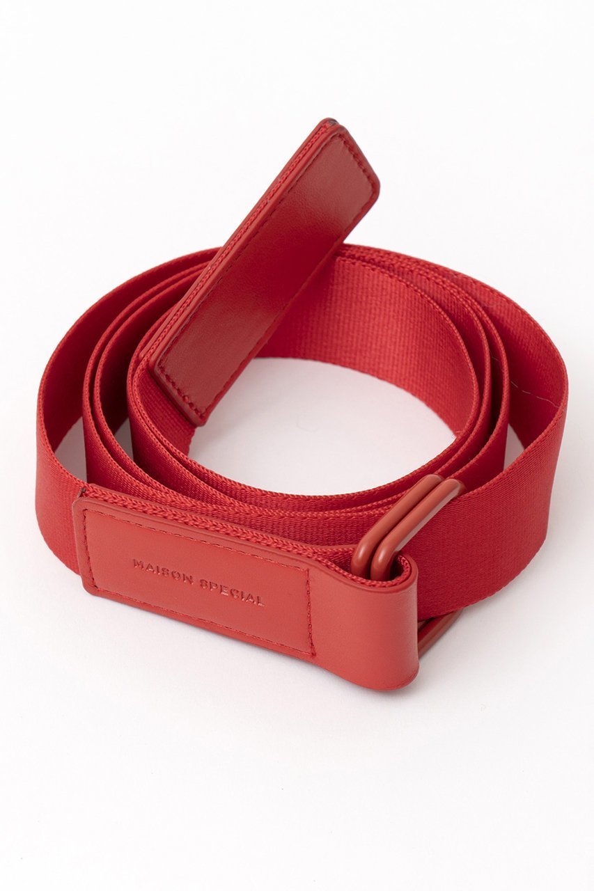 【メゾンスペシャル/MAISON SPECIAL】のテープベルト インテリア・キッズ・メンズ・レディースファッション・服の通販 founy(ファニー) 　ファッション　Fashion　レディースファッション　WOMEN　ベルト　Belts　シンプル　Simple　ジャケット　Jacket　RED(レッド)|ID: prp329100003487717 ipo3291000000023065660