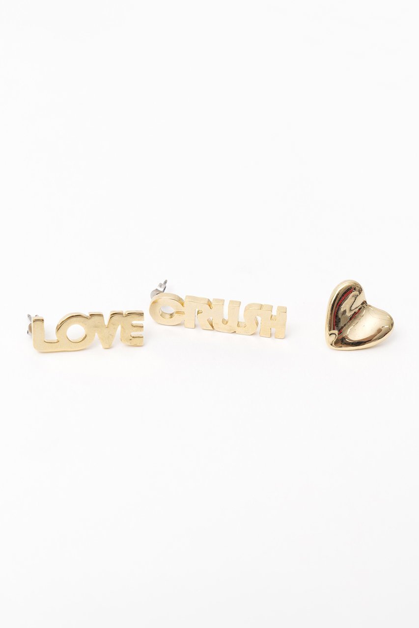 【メゾンスペシャル/MAISON SPECIAL】のLOVE CRUSHピアス インテリア・キッズ・メンズ・レディースファッション・服の通販 founy(ファニー) 　ファッション　Fashion　レディースファッション　Fashion for Women　ジュエリー　Jewelry　ファッションリング　Fashion Rings　イヤリング・フープ・ドロップタイプ　Hoop, Drop & Clip Earrings　イヤリング　Earrings　モチーフ　Motif, Design Theme　GLD(ゴールド)|ID: prp329100003487721 ipo3291000000023065678
