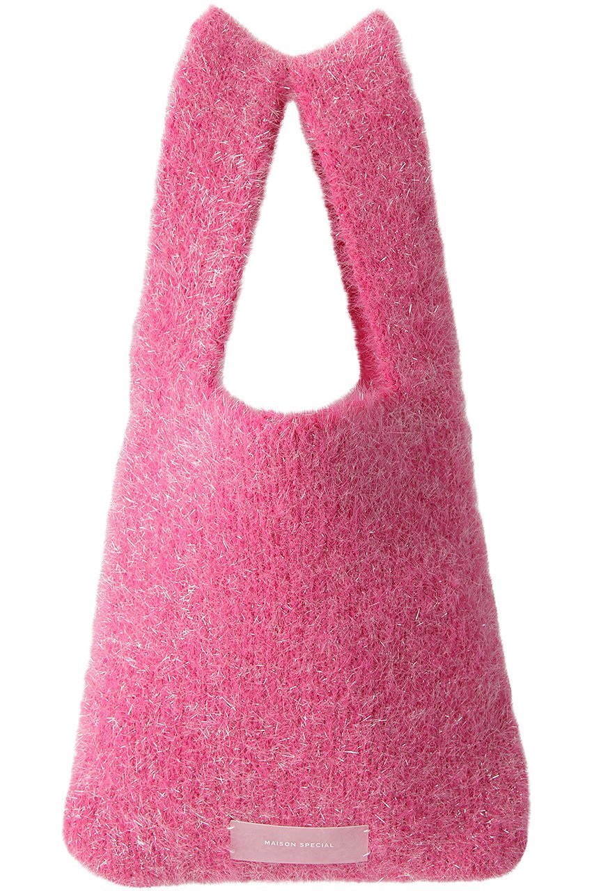 【メゾンスペシャル/MAISON SPECIAL】のラメニットミニバッグ インテリア・キッズ・メンズ・レディースファッション・服の通販 founy(ファニー) 　ファッション　Fashion　レディースファッション　Fashion for Women　トップス・カットソー　Cut & Sew Tops　ニット　Knit Tops & Sweaters　バッグ　Bags　シンプル　Simple, Minimal　ストレッチ　Stretch, Stretchy Fabric　ミックス　Mix, Mixed Style　PNK(ピンク)|ID: prp329100003487723 ipo3291000000032790998