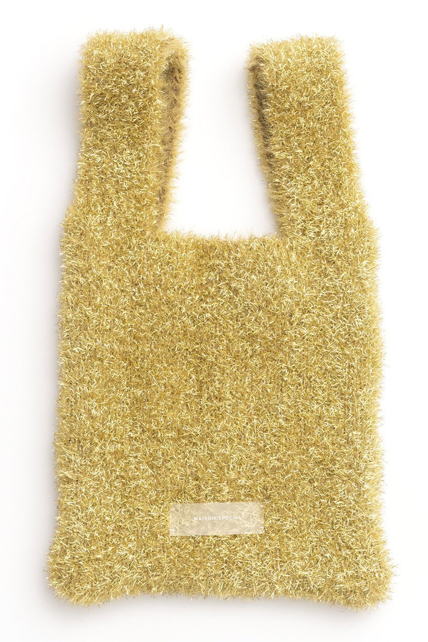 【メゾンスペシャル/MAISON SPECIAL】のラメニットミニバッグ インテリア・キッズ・メンズ・レディースファッション・服の通販 founy(ファニー) 　ファッション　Fashion　レディースファッション　Fashion for Women　トップス・カットソー　Cut & Sew Tops　ニット　Knit Tops & Sweaters　バッグ　Bags　シンプル　Simple, Minimal　ストレッチ　Stretch, Stretchy Fabric　ミックス　Mix, Mixed Style　GLD(ゴールド)|ID: prp329100003487723 ipo3291000000032791002
