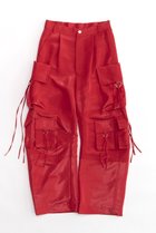 【メゾンスペシャル/MAISON SPECIAL】のサテンカーゴパンツ 人気、トレンドファッション・服の通販 founy(ファニー) ファッション Fashion レディースファッション WOMEN パンツ Pants カーゴパンツ Cargo Pants ポケット Pocket thumbnail RED(レッド)|ID: prp329100003487750 ipo3291000000023065791