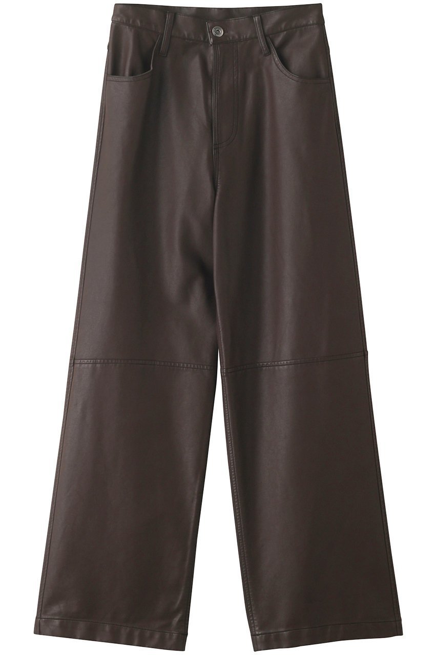 【メゾンスペシャル/MAISON SPECIAL】のウォッシュドフェイクレザーワイドストレートパンツ インテリア・キッズ・メンズ・レディースファッション・服の通販 founy(ファニー) ファッション Fashion レディースファッション Fashion for Women パンツ Pants & Trousers 2023年 2023 2023-2024秋冬・A/W Autumn/Winter 2023–24 AW23–24 ビンテージ Vintage, Retro Style フェイクレザー Faux Leather, PU Leather ワイド Wide, Wide Fit 夏 Summer 防寒 Cold Protection, Winter-Ready BRN(ブラウン)|ID: prp329100003487752 ipo3291000000032941703