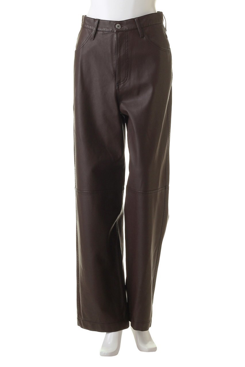 【メゾンスペシャル/MAISON SPECIAL】のウォッシュドフェイクレザーワイドストレートパンツ 人気、トレンドファッション・服の通販 founy(ファニー) ファッション Fashion レディースファッション Fashion for Women パンツ Pants & Trousers 2023年 2023 2023-2024秋冬・A/W Autumn/Winter 2023–24 AW23–24 ビンテージ Vintage, Retro Style フェイクレザー Faux Leather, PU Leather ワイド Wide, Wide Fit 夏 Summer 防寒 Cold Protection, Winter-Ready other-2|ID: prp329100003487752 ipo3291000000035492012