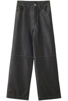 【メゾンスペシャル/MAISON SPECIAL】のウォッシュドフェイクレザーワイドストレートパンツ 人気、トレンドファッション・服の通販 founy(ファニー) ファッション Fashion レディースファッション Fashion for Women パンツ Pants & Trousers 2023年 2023 2023-2024秋冬・A/W Autumn/Winter 2023–24 AW23–24 ビンテージ Vintage, Retro Style フェイクレザー Faux Leather, PU Leather ワイド Wide, Wide Fit 夏 Summer 防寒 Cold Protection, Winter-Ready thumbnail BLK(ブラック)|ID: prp329100003487752 ipo3291000000035963802