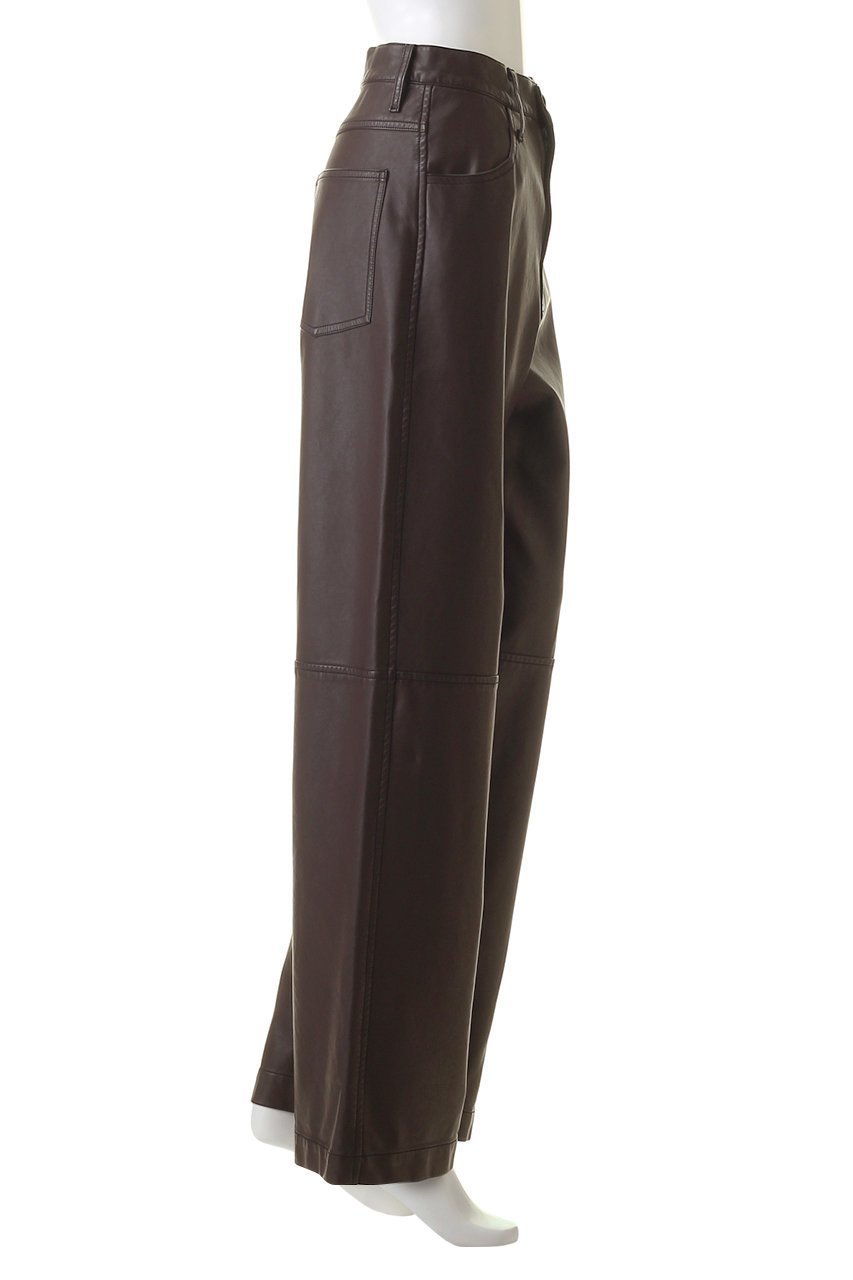 【メゾンスペシャル/MAISON SPECIAL】のウォッシュドフェイクレザーワイドストレートパンツ 人気、トレンドファッション・服の通販 founy(ファニー) 　ファッション　Fashion　レディースファッション　Fashion for Women　パンツ　Pants & Trousers　2023年　2023　2023-2024秋冬・A/W　Autumn/Winter 2023–24 AW23–24　ビンテージ　Vintage, Retro Style　フェイクレザー　Faux Leather, PU Leather　ワイド　Wide, Wide Fit　夏　Summer　防寒　Cold Protection, Winter-Ready　other-3|ID: prp329100003487752 ipo3291000000035963805