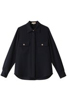 【エムダブリュー/MW】のバックサテン ビジューボタンブラウス ダークネイビー|ID: prp329100003487781 ipo3291000000036071327