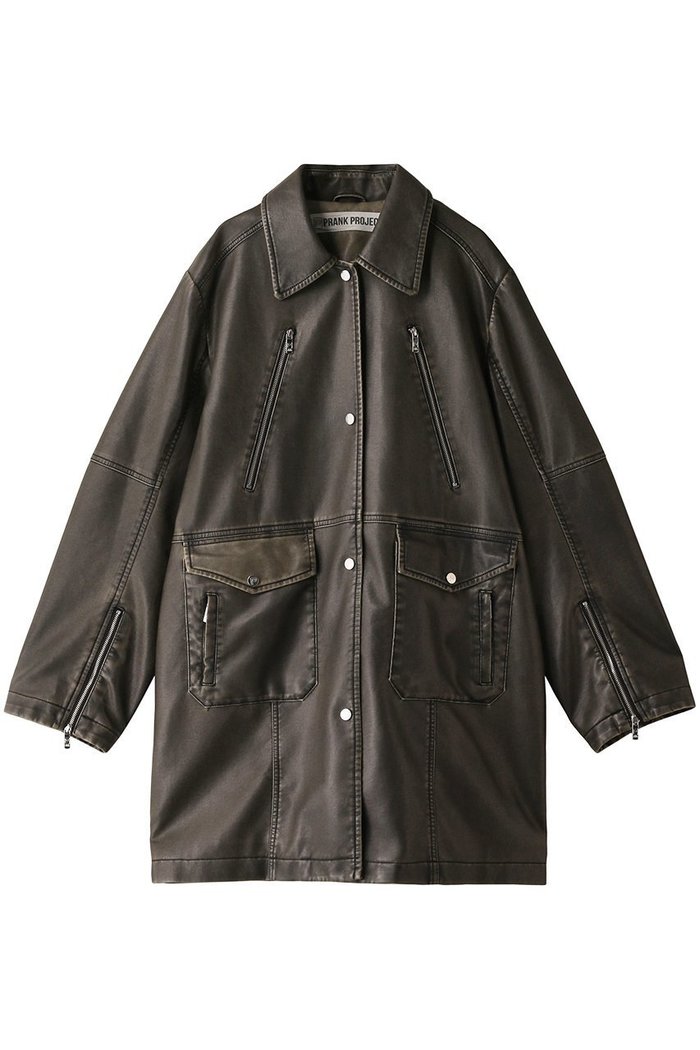 【プランク プロジェクト/PRANK PROJECT】のフェイクレザーヴィンテージミドルコート / faux Leather Vintage Middle Coat インテリア・キッズ・メンズ・レディースファッション・服の通販 founy(ファニー) https://founy.com/ ファッション Fashion レディースファッション Fashion for Women アウター Coat / Outerwear Collection コート・ロングコート・ピーコート Long Coats, Peacoats & More トレンド Trend, Trending Now ミドル Middle Length, Mid Height メタル Metal, Metal Parts ロング Long, Long-Length 今季 This Season, Current Season 冬 Winter / This Winter |ID: prp329100003487782 ipo3291000000036060470