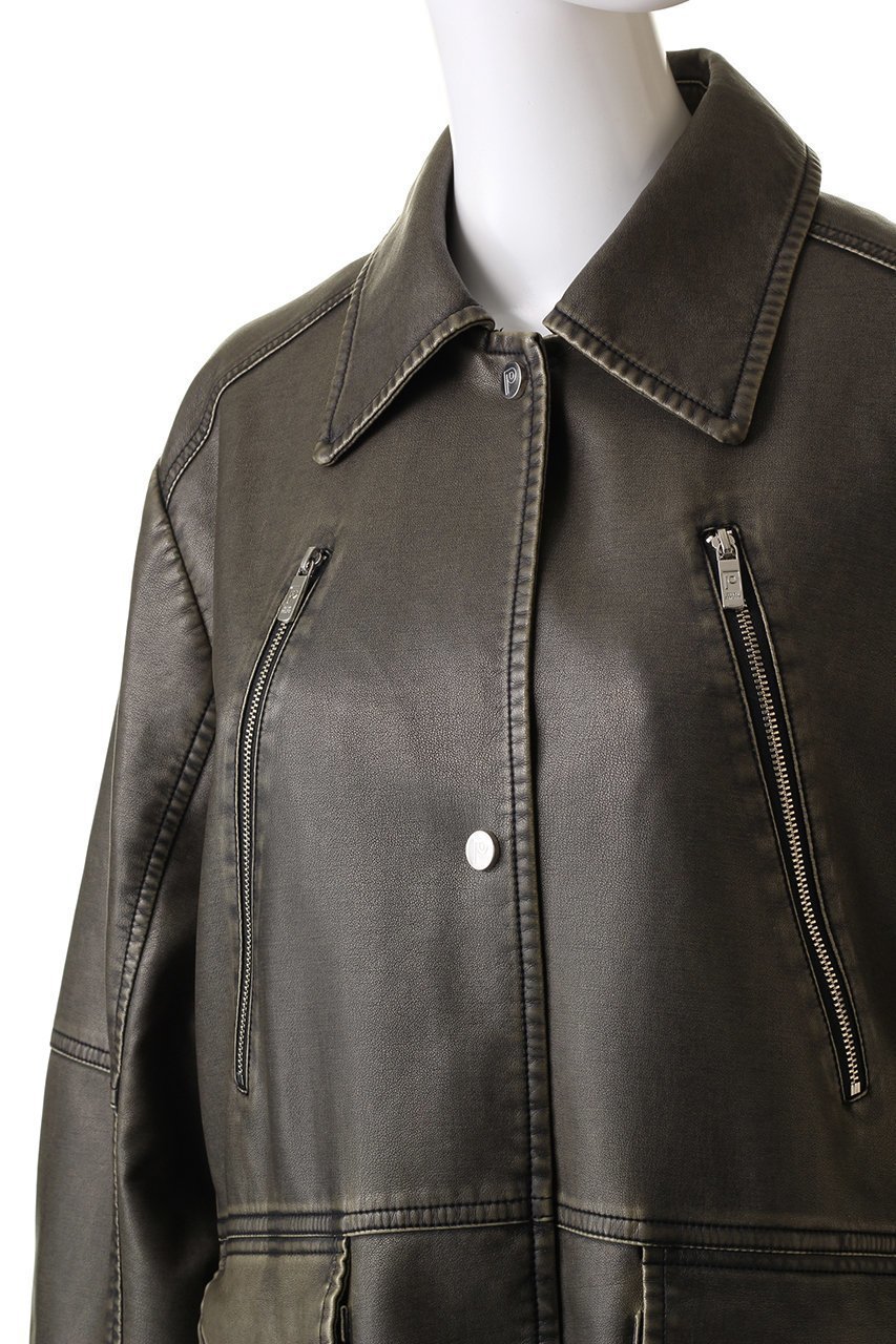 【プランク プロジェクト/PRANK PROJECT】のフェイクレザーヴィンテージミドルコート / faux Leather Vintage Middle Coat 人気、トレンドファッション・服の通販 founy(ファニー) 　ファッション　Fashion　レディースファッション　Fashion for Women　アウター　Coat / Outerwear Collection　コート・ロングコート・ピーコート　Long Coats, Peacoats & More　トレンド　Trend, Trending Now　ミドル　Middle Length, Mid Height　メタル　Metal, Metal Parts　ロング　Long, Long-Length　今季　This Season, Current Season　冬　Winter / This Winter　other-5|ID: prp329100003487782 ipo3291000000036060475