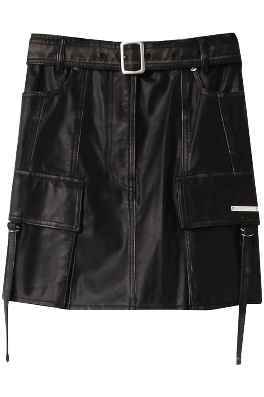 【プランク プロジェクト/PRANK PROJECT】のヴィンテージヴィーガンレザーミニスカート / Vintage Vegan Leather Mini Skirt 人気、トレンドファッション・服の通販 founy(ファニー) 　ファッション　Fashion　レディースファッション　Fashion for Women　スカート　Skirts　ミニスカート　Mini Skirts　おすすめ　Recommended / Our Picks　ウォッシュ　Washed Finish　ジャケット　Jacket, Outerwear　トレンド　Trend, Trending Now　フェイクレザー　Faux Leather, PU Leather　マニッシュ　Mannish, Boyish　ミニスカート　Mini Skirt, Short Skirt　 other-1|ID: prp329100003487788 ipo3291000000032934787