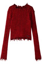 【プランク プロジェクト/PRANK PROJECT】のダメージニットプルオーバー / Damaged Knit Pullover RED(レッド)|ID: prp329100003487791 ipo3291000000029771738