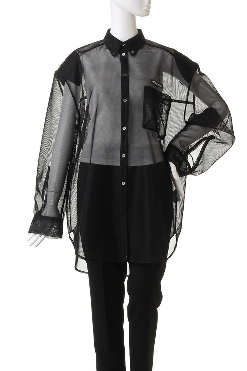 【プランク プロジェクト/PRANK PROJECT】のパワショルビッグシャツ / Power Shoulder Big Shirt 人気、トレンドファッション・服の通販 founy(ファニー) 　ファッション　Fashion　レディースファッション　Fashion for Women　トップス・カットソー　Cut & Sew Tops　シャツ・ブラウス・オフィスカジュアル　Elegant Blouses & Button-Ups　ユニセックス　Unisex, Genderless　おすすめ　Recommended / Our Picks　インナー　Innerwear　キャミソール　Camisole, Spaghetti Strap Top　ショルダー　Shoulder, Shoulder Strap　ジャケット　Jacket, Outerwear　スリーブ　Sleeve, Long Sleeve / Short Sleeve　デニム　Denim, Jeans Material　ロング　Long, Long-Length　ワイド　Wide, Wide Fit　夏　Summer　羽織　Haori, Light Jacket　other-2|ID: prp329100003487792 ipo3291000000034422361