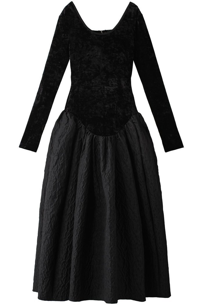 【プランク プロジェクト/PRANK PROJECT】のベロアコンビジャガードワンピース / Velour Combination Jacquard Onepiece インテリア・キッズ・メンズ・レディースファッション・服の通販 founy(ファニー) https://founy.com/ ファッション Fashion レディースファッション Fashion for Women ワンピース Dresses チュニック Tunic Tops & Dresses ジャカード／ジャガード Jacquard, Woven Pattern チュニック Tunic, Long Top ベロア Velour, Soft Velvet マキシ Maxi, Full Length ロング Long, Long-Length |ID: prp329100003487796 ipo3291000000032922474