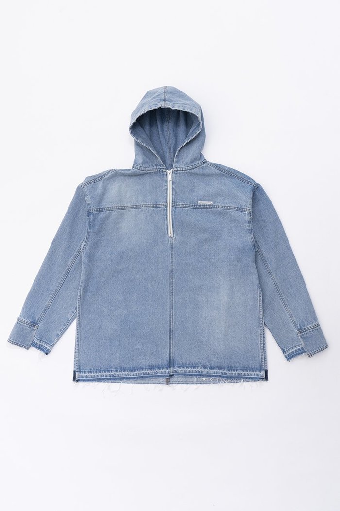 【プランク プロジェクト/PRANK PROJECT】のカットオフデニムフーディ / Cut-off Denim Hoodie インテリア・キッズ・メンズ・レディースファッション・服の通販 founy(ファニー) https://founy.com/ ファッション Fashion レディースファッション WOMEN トップス・カットソー Tops/Tshirt シャツ/ブラウス Shirts/Blouses パーカ Sweats ロング / Tシャツ T-Shirts スウェット Sweat カットソー Cut and Sewn おすすめ Recommend カーゴパンツ Cargo Pants ケミカル Chemical スリット Slit デニム Denim |ID: prp329100003487799 ipo3291000000023065983