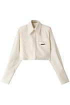 【プランク プロジェクト/PRANK PROJECT】のマルチファブリックショートシャツ / Multi Fabric Short Shirt 人気、トレンドファッション・服の通販 founy(ファニー) ファッション Fashion レディースファッション Fashion for Women トップス・カットソー Cut & Sew Tops シャツ・ブラウス・オフィスカジュアル Elegant Blouses & Button-Ups ロングTシャツ・Tシャツ Longline T-Shirts & Tees カフス Cuff Design キュプラ Cupro, Eco Fabric ショルダー Shoulder, Shoulder Strap ショート Short, Short Length ストライプ Stripe, Striped Pattern スリット Slit, Slit Detail スリーブ Sleeve, Long Sleeve / Short Sleeve ロング Long, Long-Length thumbnail WHT(ホワイト)|ID: prp329100003487800 ipo3291000000032936778