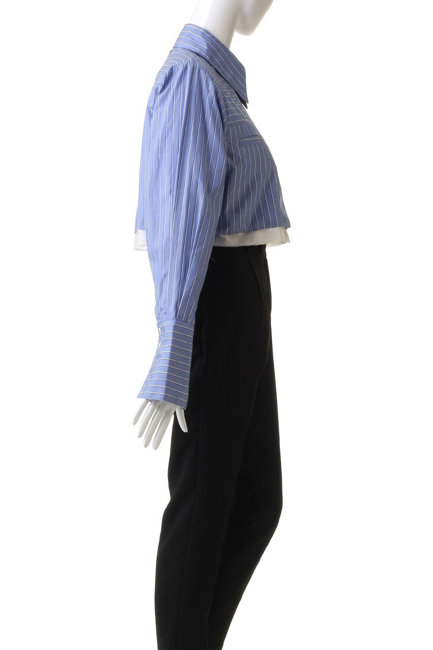 【プランク プロジェクト/PRANK PROJECT】のマルチファブリックショートシャツ / Multi Fabric Short Shirt 人気、トレンドファッション・服の通販 founy(ファニー) ファッション Fashion レディースファッション Fashion for Women トップス・カットソー Cut & Sew Tops シャツ・ブラウス・オフィスカジュアル Elegant Blouses & Button-Ups ロングTシャツ・Tシャツ Longline T-Shirts & Tees カフス Cuff Design キュプラ Cupro, Eco Fabric ショルダー Shoulder, Shoulder Strap ショート Short, Short Length ストライプ Stripe, Striped Pattern スリット Slit, Slit Detail スリーブ Sleeve, Long Sleeve / Short Sleeve ロング Long, Long-Length other-3|ID: prp329100003487800 ipo3291000000032936813