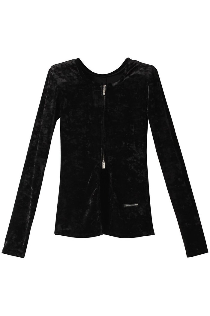 【プランク プロジェクト/PRANK PROJECT】のクラッシュベロアパワーショルダー2WAYトップ / Crashed Velor Power Shoulder 2WAY Top インテリア・キッズ・メンズ・レディースファッション・服の通販 founy(ファウニー) https://founy.com/ ファッション Fashion レディースファッション Fashion for Women トップス・カットソー Cut & Sew Tops シャツ・ブラウス・オフィスカジュアル Elegant Blouses & Button-Ups ベロアトップス Velour Tops / Velvet-Look Items クラッシュ Distressed, Crashed Style シンプル Simple, Minimal ストレッチ Stretch, Stretchy Fabric スリーブ Sleeve, Long Sleeve / Short Sleeve ベロア Velour, Soft Velvet ロング Long, Long-Length 秋 Autumn 羽織 Haori, Light Jacket |ID: prp329100003487801 ipo3291000000036725861