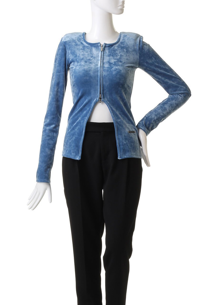 【プランク プロジェクト/PRANK PROJECT】のクラッシュベロアパワーショルダー2WAYトップ / Crashed Velor Power Shoulder 2WAY Top 人気、トレンドファッション・服の通販 founy(ファニー) 　ファッション　Fashion　レディースファッション　Fashion for Women　トップス・カットソー　Cut & Sew Tops　シャツ・ブラウス・オフィスカジュアル　Elegant Blouses & Button-Ups　ベロアトップス　Velour Tops / Velvet-Look Items　クラッシュ　Distressed, Crashed Style　シンプル　Simple, Minimal　ストレッチ　Stretch, Stretchy Fabric　スリーブ　Sleeve, Long Sleeve / Short Sleeve　ベロア　Velour, Soft Velvet　ロング　Long, Long-Length　秋　Autumn　羽織　Haori, Light Jacket　other-2|ID: prp329100003487801 ipo3291000000036725866