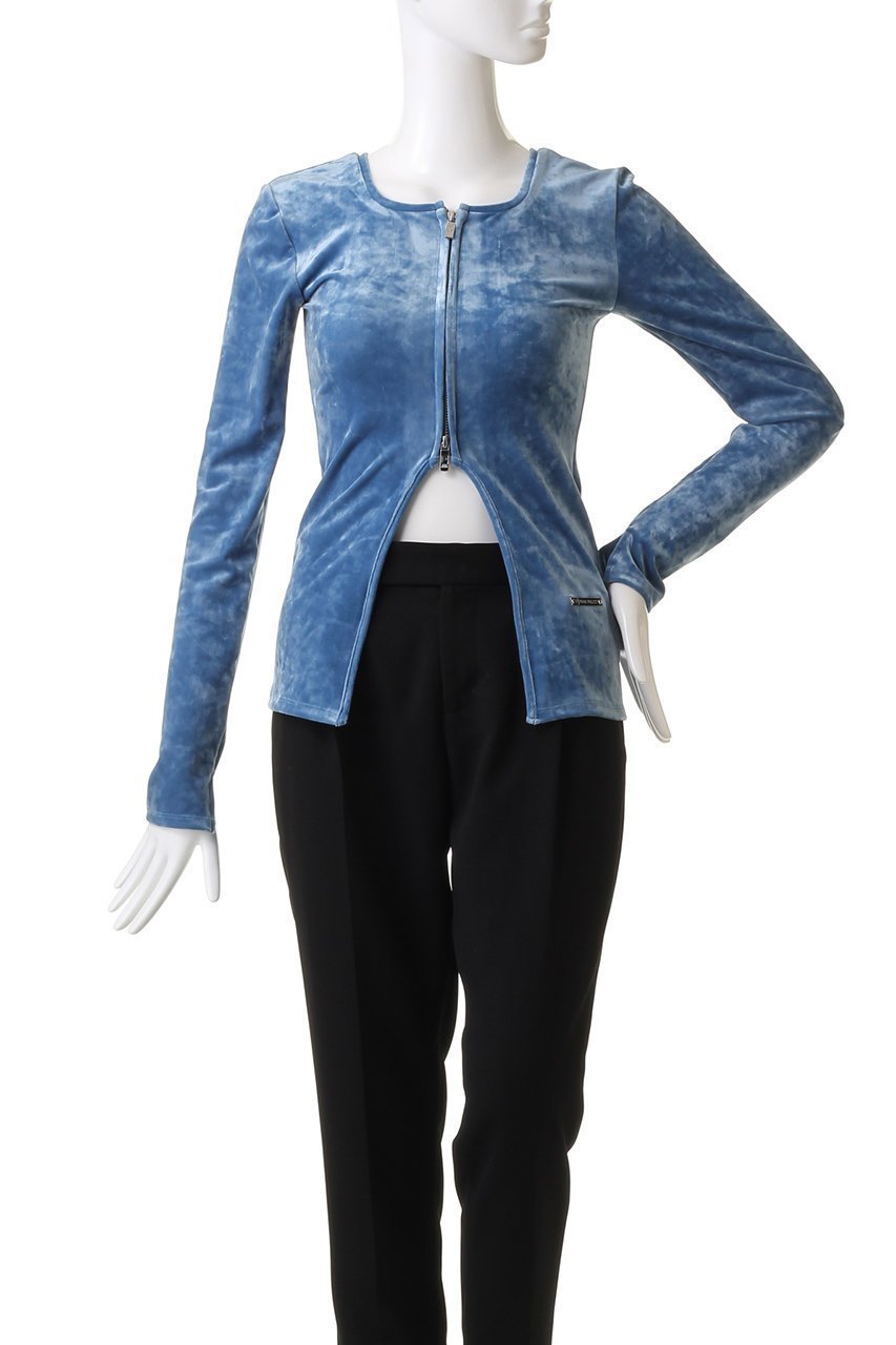 【プランク プロジェクト/PRANK PROJECT】のクラッシュベロアパワーショルダー2WAYトップ / Crashed Velor Power Shoulder 2WAY Top 人気、トレンドファッション・服の通販 founy(ファニー) 　ファッション　Fashion　レディースファッション　Fashion for Women　トップス・カットソー　Cut & Sew Tops　シャツ・ブラウス・オフィスカジュアル　Elegant Blouses & Button-Ups　ベロアトップス　Velour Tops / Velvet-Look Items　クラッシュ　Distressed, Crashed Style　シンプル　Simple, Minimal　ストレッチ　Stretch, Stretchy Fabric　スリーブ　Sleeve, Long Sleeve / Short Sleeve　ベロア　Velour, Soft Velvet　ロング　Long, Long-Length　秋　Autumn　羽織　Haori, Light Jacket　other-6|ID: prp329100003487801 ipo3291000000036725870