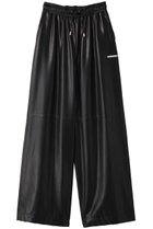 【プランク プロジェクト/PRANK PROJECT】のフェイクレザーボリュームワイドパンツ / Synthetic Leather Voluminous Wide Pants BLK(ブラック)|ID: prp329100003487802 ipo3291000000032829459