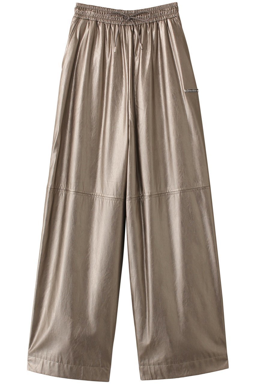 【プランク プロジェクト/PRANK PROJECT】のフェイクレザーボリュームワイドパンツ / Synthetic Leather Voluminous Wide Pants インテリア・キッズ・メンズ・レディースファッション・服の通販 founy(ファニー) 　ファッション　Fashion　レディースファッション　Fashion for Women　パンツ　Pants & Trousers　おすすめ　Recommended / Our Picks　フェイクレザー　Faux Leather, PU Leather　冬　Winter / This Winter　SLV(シルバー)|ID: prp329100003487802 ipo3291000000032829463
