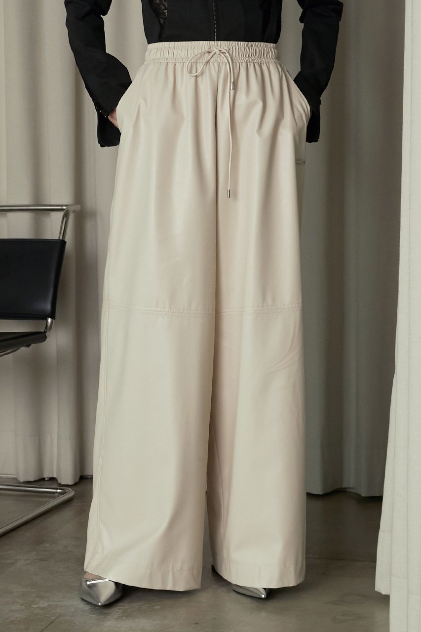 【プランク プロジェクト/PRANK PROJECT】のフェイクレザーボリュームワイドパンツ / Synthetic Leather Voluminous Wide Pants 人気、トレンドファッション・服の通販 founy(ファニー) 　ファッション　Fashion　レディースファッション　Fashion for Women　パンツ　Pants & Trousers　おすすめ　Recommended / Our Picks　フェイクレザー　Faux Leather, PU Leather　冬　Winter / This Winter　other-8|ID: prp329100003487802 ipo3291000000035645909