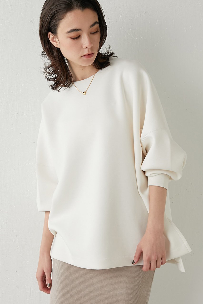 【ウィムガゼット/Whim Gazette】のダンボールプルオーバー 人気、トレンドファッション・服の通販 founy(ファニー) 　ファッション　Fashion　レディースファッション　Fashion for Women　トップス・カットソー　Cut & Sew Tops　シャツ・ブラウス・オフィスカジュアル　Elegant Blouses & Button-Ups　ロングTシャツ・Tシャツ　Longline T-Shirts & Tees　カジュアルプルオーバー・ニットトップス　Pullovers & Knit Tops / Casual Pullovers　カットソー・ベーシックTシャツ　Cut-and-Sewn Tops / Stretch Tees & Basics　クール　Cool, Chic　スリット　Slit, Slit Detail　スリーブ　Sleeve, Long Sleeve / Short Sleeve　バランス　Balance, Style Balance　ロング　Long, Long-Length　エレガント 上品　Elegant　 other-1|ID: prp329100003489607 ipo3291000000032837560