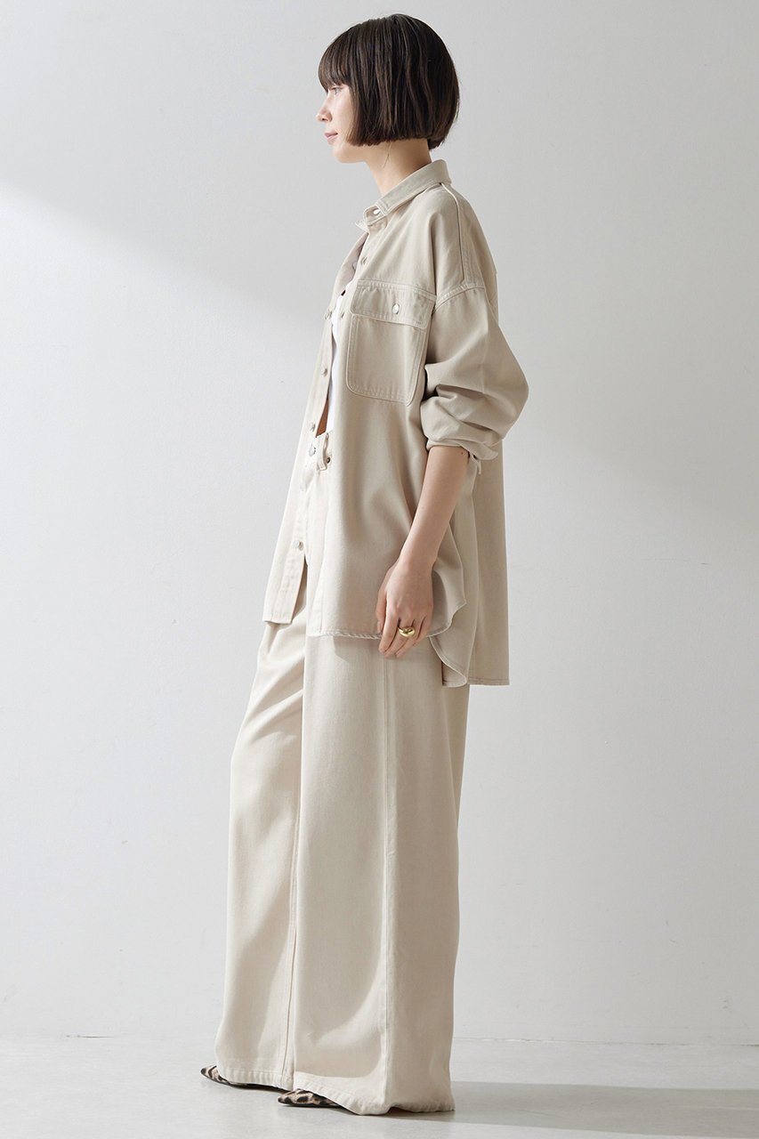 【ウィムガゼット/Whim Gazette】のデニムタックパンツ 人気、トレンドファッション・服の通販 founy(ファニー) 　ファッション　Fashion　レディースファッション　Fashion for Women　パンツ　Pants & Trousers　おすすめ　Recommended / Our Picks　ケミカル　Chemical, Chemical Wash　ストレート　Straight, Straight Cut　セットアップ　Set-Up, Coordinated Outfit　デニム　Denim, Jeans Material　ドレープ　Drape, Draping Fabric　フロント　Front, Front Design　ワイド　Wide, Wide Fit　ヴィンテージ　Vintage Style　other-3|ID: prp329100003489655 ipo3291000000032906737