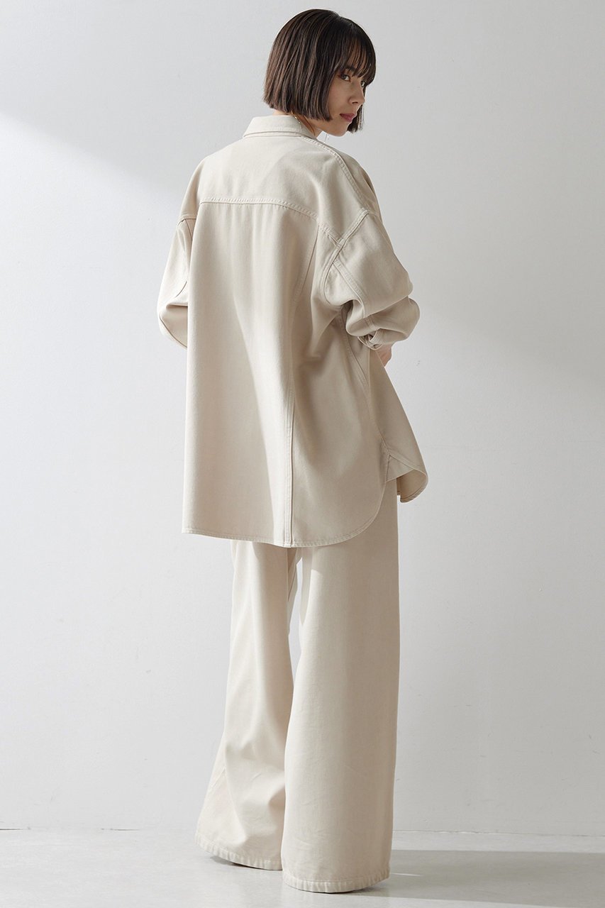 【ウィムガゼット/Whim Gazette】のデニムタックパンツ 人気、トレンドファッション・服の通販 founy(ファニー) 　ファッション　Fashion　レディースファッション　Fashion for Women　パンツ　Pants & Trousers　おすすめ　Recommended / Our Picks　ケミカル　Chemical, Chemical Wash　ストレート　Straight, Straight Cut　セットアップ　Set-Up, Coordinated Outfit　デニム　Denim, Jeans Material　ドレープ　Drape, Draping Fabric　フロント　Front, Front Design　ワイド　Wide, Wide Fit　ヴィンテージ　Vintage Style　other-4|ID: prp329100003489655 ipo3291000000032906740