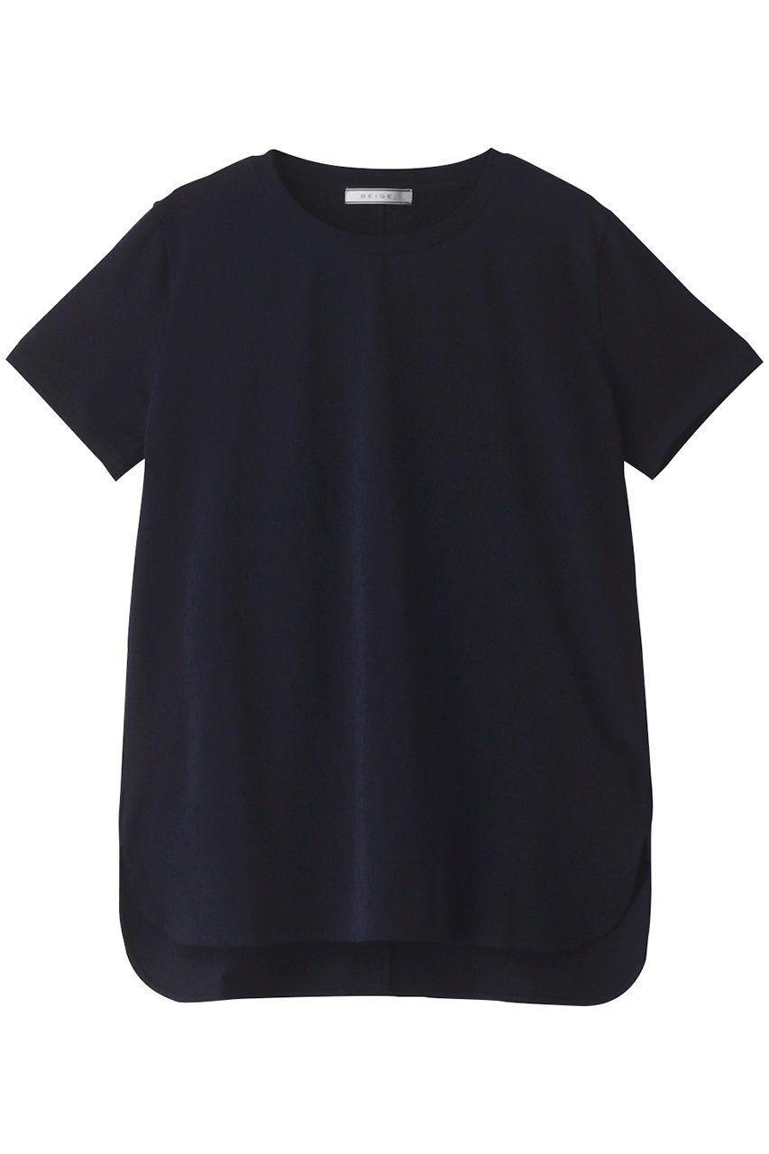 【ベイジ,/BEIGE,】のBROIS (ブロア)/ニットトップス インテリア・キッズ・メンズ・レディースファッション・服の通販 founy(ファニー) 　ファッション　Fashion　レディースファッション　Fashion for Women　トップス・カットソー　Cut & Sew Tops　ニット　Knit Tops & Sweaters　カジュアルプルオーバー・ニットトップス　Pullovers & Knit Tops / Casual Pullovers　ショート　Short, Short Length　シンプル　Simple, Minimal　スリット　Slit, Slit Detail　スリーブ　Sleeve, Long Sleeve / Short Sleeve　ラウンド　Round, Round Neck　定番　Standard, Basic Item　ネイビー|ID: prp329100003492306 ipo3291000000032958415
