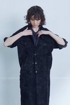 【シシ/sisii】の【UNISEX】Trucker jacket スウェード ブラック|ID:prp329100003495942
