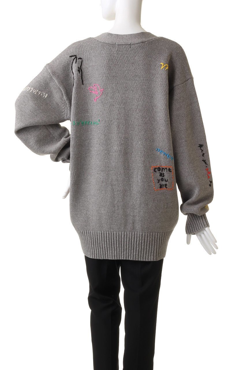 【メゾンスペシャル/MAISON SPECIAL】のライフワードエンブロイダリーニットカーディガン 人気、トレンドファッション・服の通販 founy(ファニー) 　ファッション　Fashion　レディースファッション　WOMEN　トップス・カットソー　Tops/Tshirt　ニット　Knit Tops　カーディガン　Cardigans　おすすめ　Recommend　カーディガン　Cardigan　ガーリー　Girly　モチーフ　Motif　other-4|ID: prp329100003495977 ipo3291000000031395472