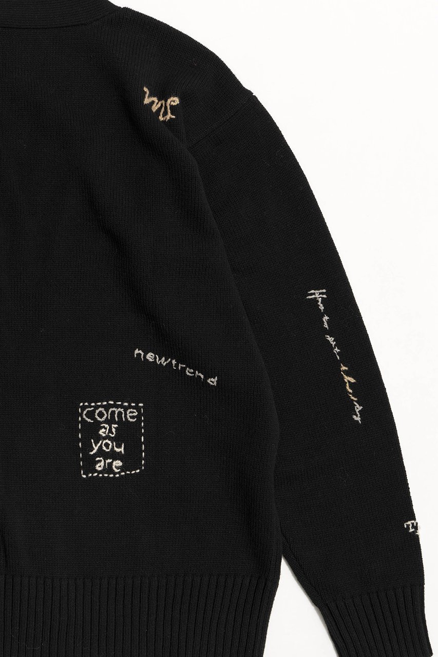 【メゾンスペシャル/MAISON SPECIAL】のライフワードエンブロイダリーニットカーディガン 人気、トレンドファッション・服の通販 founy(ファニー) 　ファッション　Fashion　レディースファッション　WOMEN　トップス・カットソー　Tops/Tshirt　ニット　Knit Tops　カーディガン　Cardigans　おすすめ　Recommend　カーディガン　Cardigan　ガーリー　Girly　モチーフ　Motif　other-6|ID: prp329100003495977 ipo3291000000031395476
