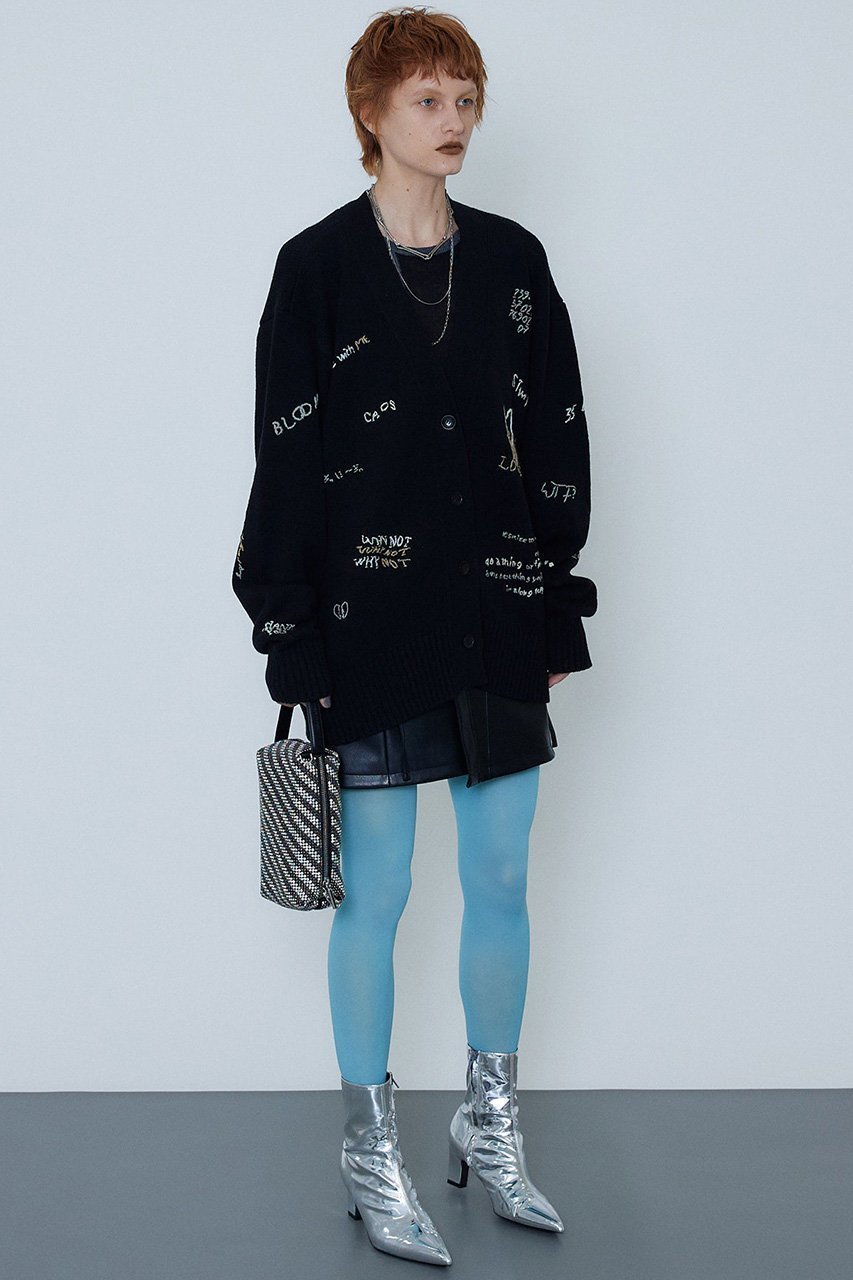 【メゾンスペシャル/MAISON SPECIAL】のライフワードエンブロイダリーニットカーディガン 人気、トレンドファッション・服の通販 founy(ファニー) 　ファッション　Fashion　レディースファッション　WOMEN　トップス・カットソー　Tops/Tshirt　ニット　Knit Tops　カーディガン　Cardigans　おすすめ　Recommend　カーディガン　Cardigan　ガーリー　Girly　モチーフ　Motif　other-7|ID: prp329100003495977 ipo3291000000031395478