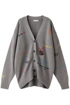 【メゾンスペシャル/MAISON SPECIAL】のライフワードエンブロイダリーニットカーディガン 人気、トレンドファッション・服の通販 founy(ファニー) ファッション Fashion レディースファッション Fashion for Women トップス・カットソー Cut & Sew Tops ニット Knit Tops & Sweaters カーディガン・羽織り Layered Style Cardigans おすすめ Recommended / Our Picks カーディガン Cardigan, Knitwear ガーリー Girly, Feminine Style モチーフ Motif, Design Theme thumbnail GRY(グレー)|ID: prp329100003495977 ipo3291000000034909943