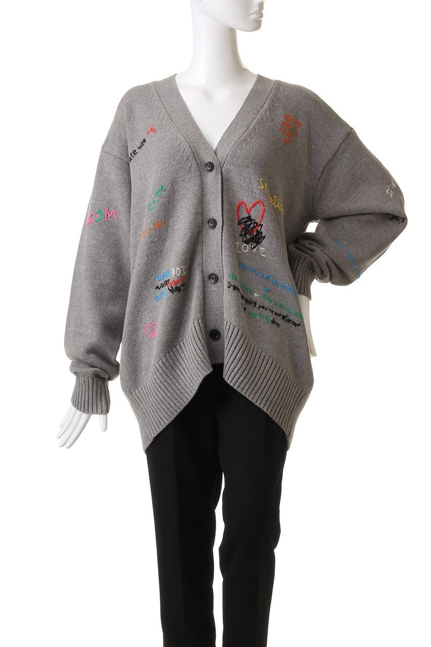 【メゾンスペシャル/MAISON SPECIAL】のライフワードエンブロイダリーニットカーディガン 人気、トレンドファッション・服の通販 founy(ファニー) 　ファッション　Fashion　レディースファッション　Fashion for Women　トップス・カットソー　Cut & Sew Tops　ニット　Knit Tops & Sweaters　カーディガン・羽織り　Layered Style Cardigans　おすすめ　Recommended / Our Picks　カーディガン　Cardigan, Knitwear　ガーリー　Girly, Feminine Style　モチーフ　Motif, Design Theme　other-2|ID: prp329100003495977 ipo3291000000034909951