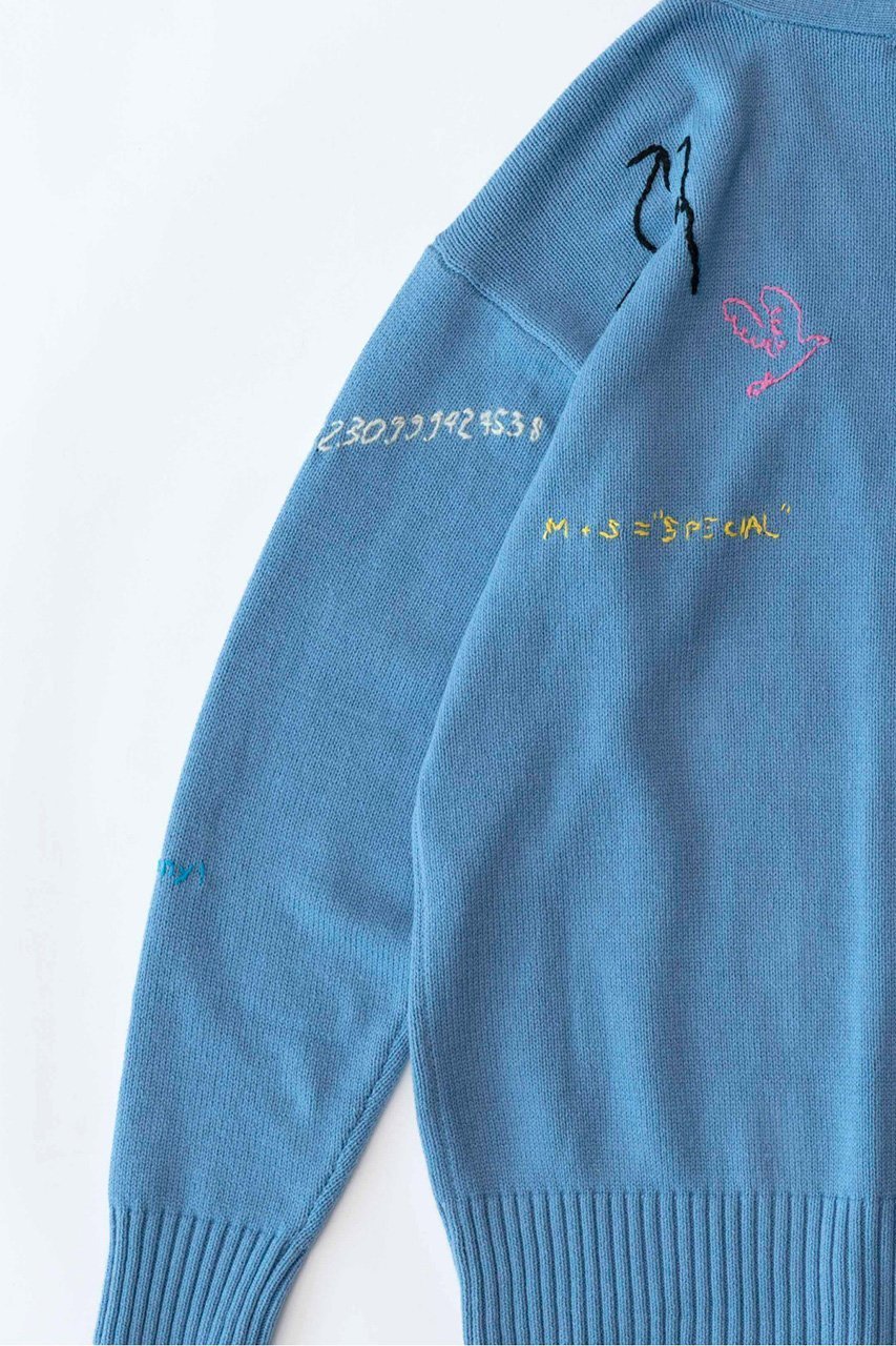 【メゾンスペシャル/MAISON SPECIAL】のライフワードエンブロイダリーニットカーディガン 人気、トレンドファッション・服の通販 founy(ファニー) 　ファッション　Fashion　レディースファッション　Fashion for Women　トップス・カットソー　Cut & Sew Tops　ニット　Knit Tops & Sweaters　カーディガン・羽織り　Layered Style Cardigans　おすすめ　Recommended / Our Picks　カーディガン　Cardigan, Knitwear　ガーリー　Girly, Feminine Style　モチーフ　Motif, Design Theme　other-8|ID: prp329100003495977 ipo3291000000034909959