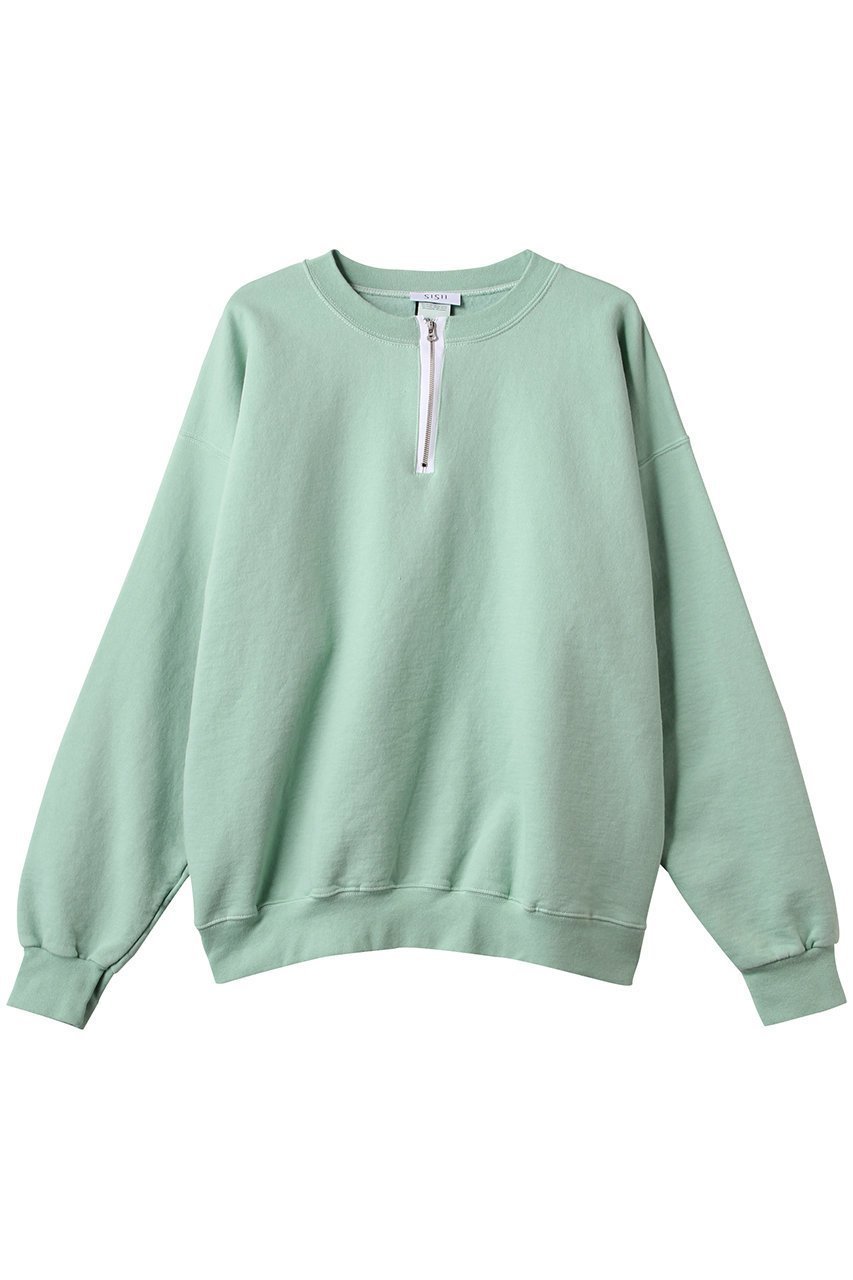 【シシ/sisii】の【UNISEX】【sisii×HESTRADA Gee-Wiz】ZIP CREW プルオーバー インテリア・キッズ・メンズ・レディースファッション・服の通販 founy(ファニー) 　ファッション　Fashion　レディースファッション　Ladies' Fashion Online　トップス・カットソー　Tops/Tshirt　シャツ/ブラウス　Shirts/Blouses　パーカ　Sweats　ロング / Tシャツ　T-Shirts　プルオーバー　Pullover　スウェット　Sweat　カットソー　Cut and Sewn　ユニセックス　Unisex　おすすめ　Recommend　ジップ　Zip　スポーティ　Sporty　トレンド　Trend　フレア　Flare　ボトム　Bottom　ターコイズ|ID: prp329100003496046 ipo3291000000031506735