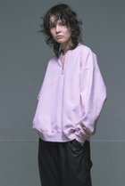 【シシ/sisii】の【UNISEX】ZIP CREW プルオーバー ピンク|ID: prp329100003496046 ipo3291000000036665194